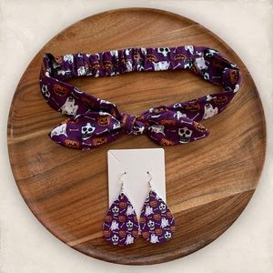 BUNDLE🎃 Halloween Bow Headband + Matching Earrings